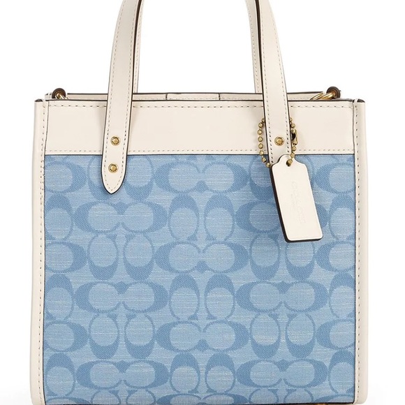 Coach Handbags - Field Tote 22 In Signature Chambray